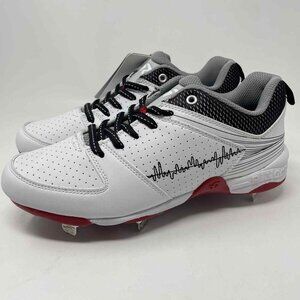 White and Black Women's Athletic Cleats - Unbranded